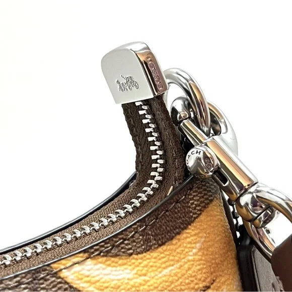 COACH Banana Brown Nolita In Signature Print - Picture 9 of 10